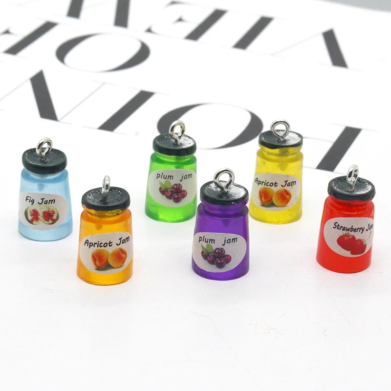 Resin Art Calligraphy - 10pcs/pack Strawberry Apple Fruit Jam Resin