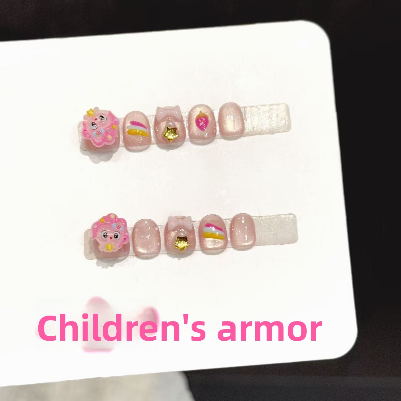 Resin Art For Kids - 10PCS Handmade Nail Art Pink Dream