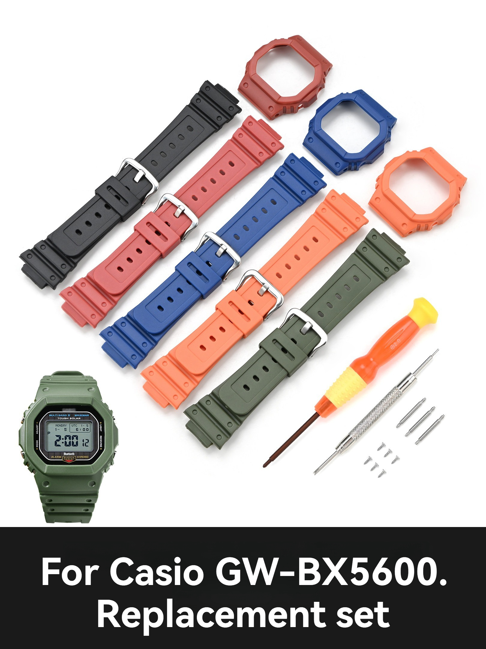 Resin Art Watch - DW-BX5600 GW-BX5600 strap Square Watch Mod