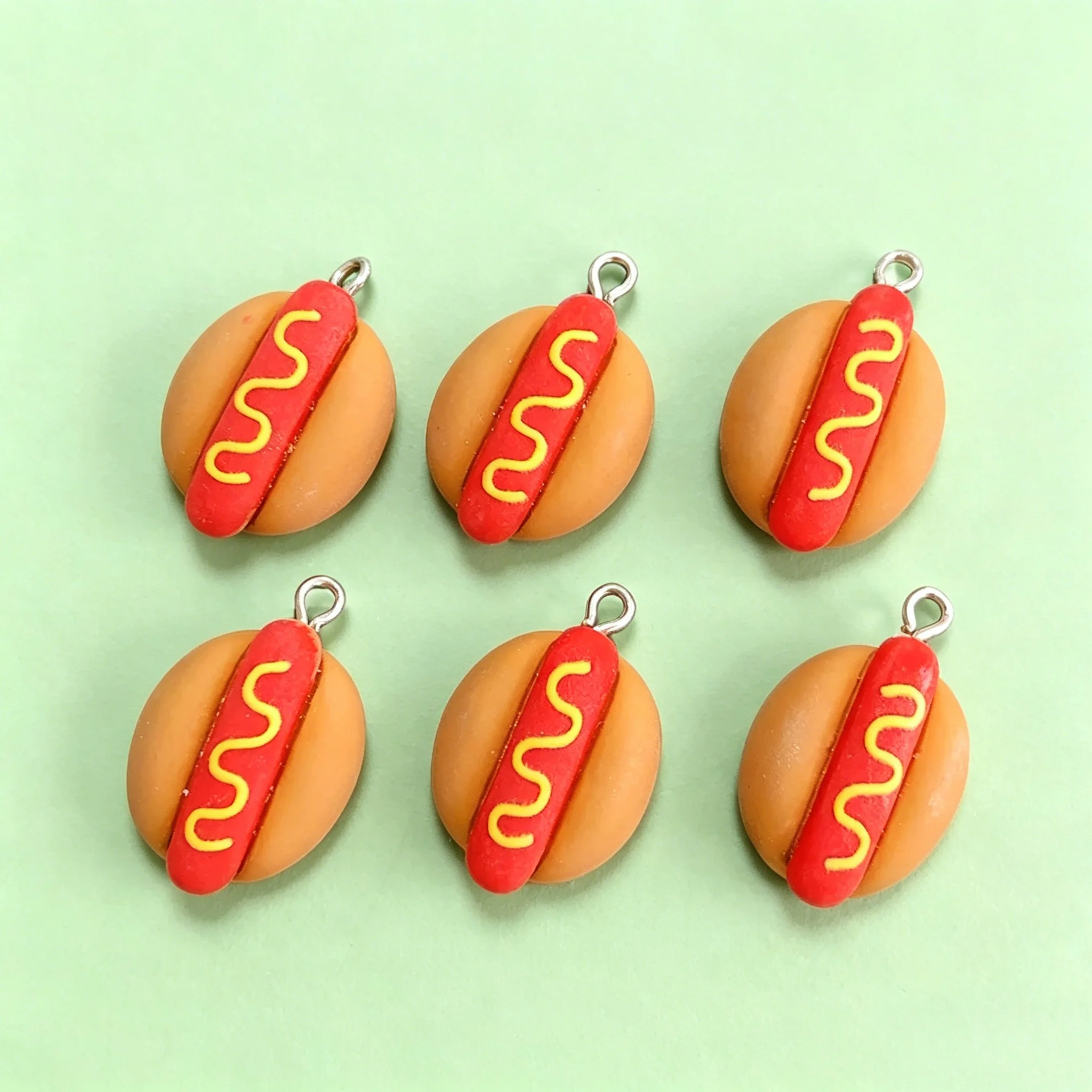 10Pcs Cute Mini Hot Dog Resin  - Resin Art Calligraphy recensione e prezzo