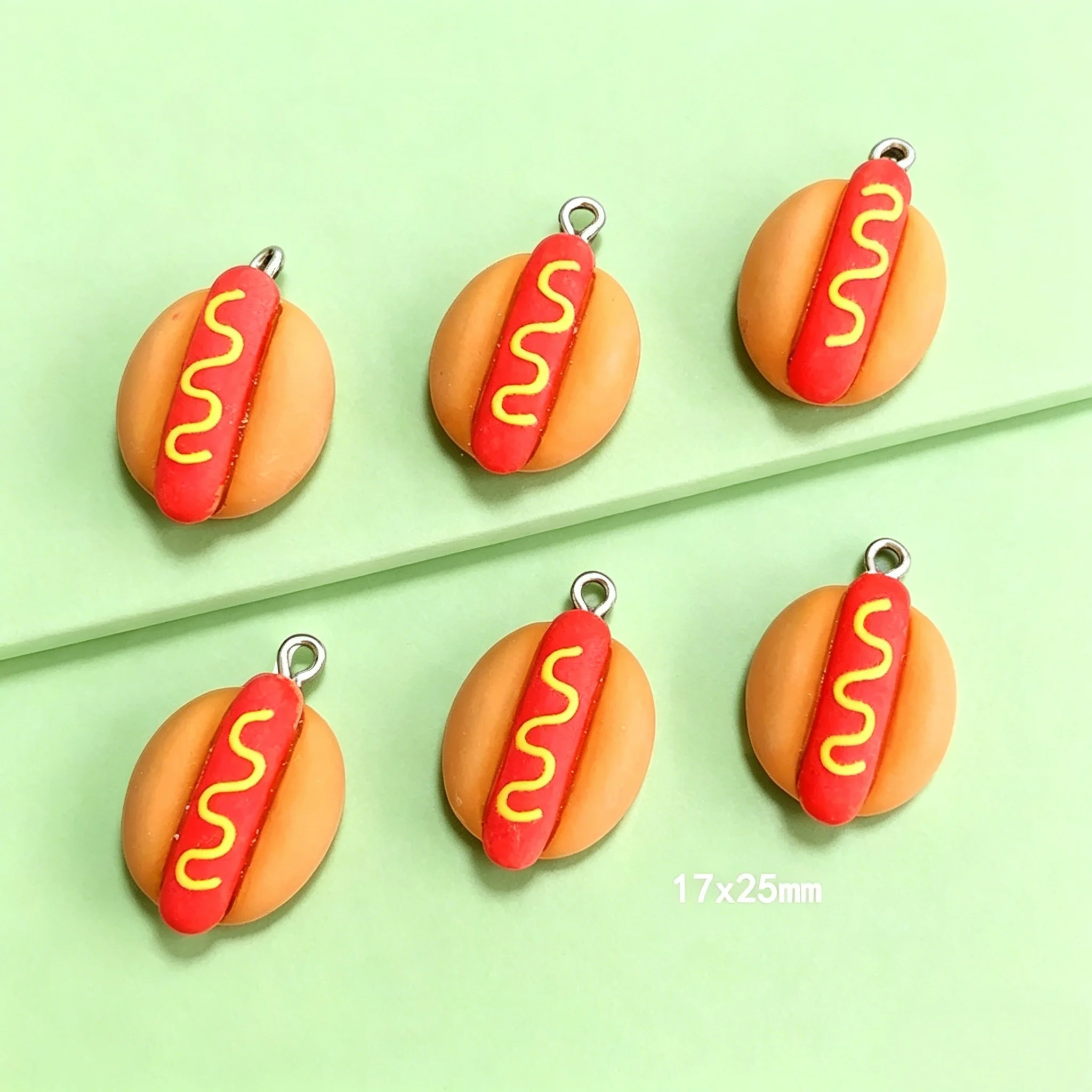 10Pcs Cute Mini Hot Dog Resin  - Resin Art Calligraphy recensione e prezzo