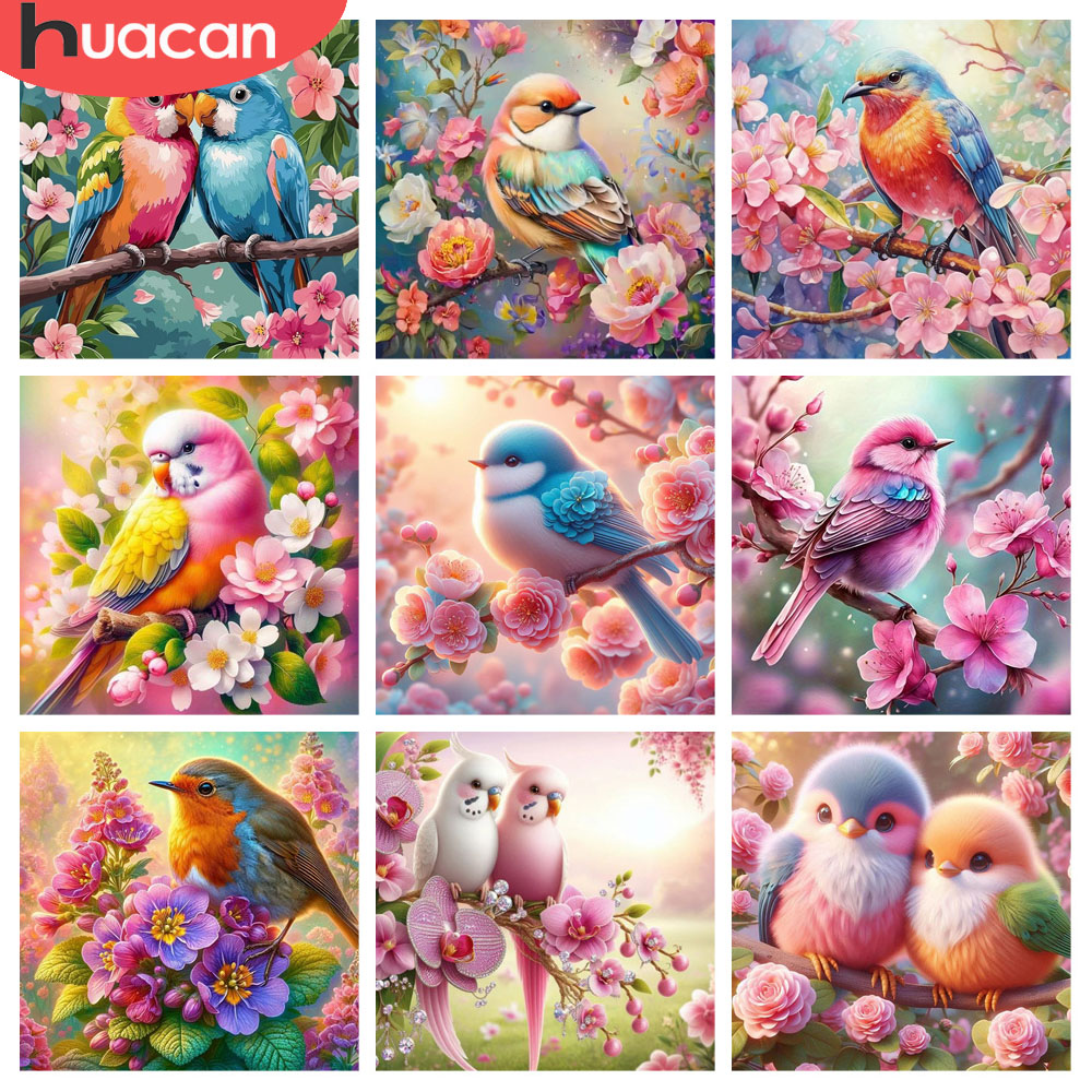 HUACAN Diamond Painting Bird F - Resin Art With Rose recensione e prezzo