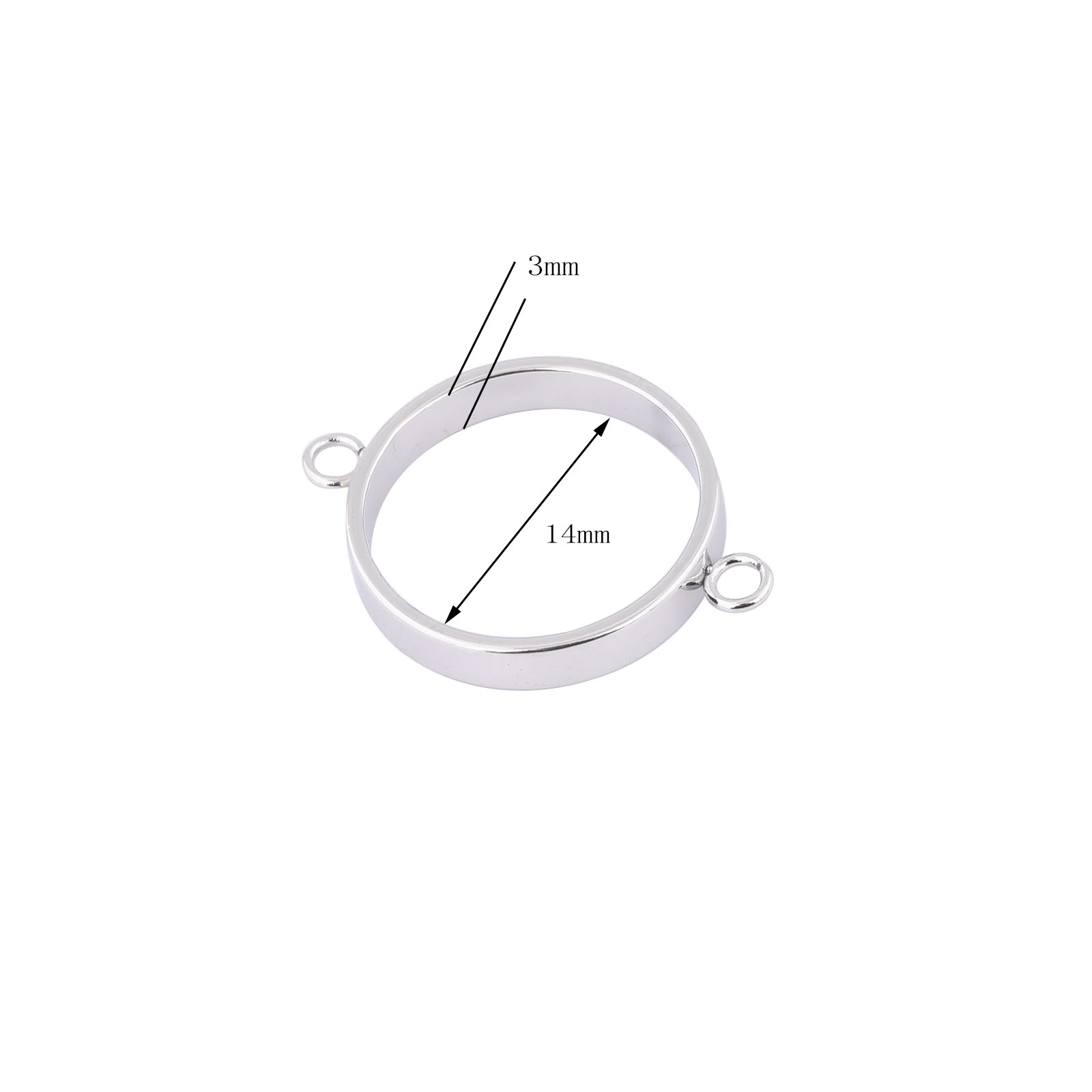 10pcs Stainless Steel 14mm Ope - Resin Art Calligraphy recensione e prezzo