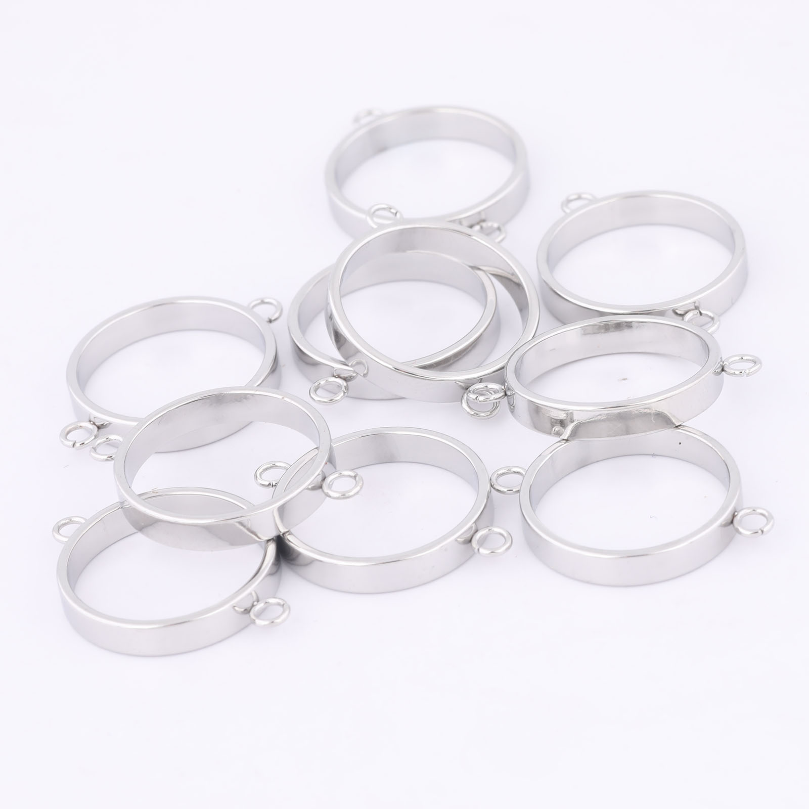 10pcs Stainless Steel 14mm Ope - Resin Art Calligraphy recensione e prezzo