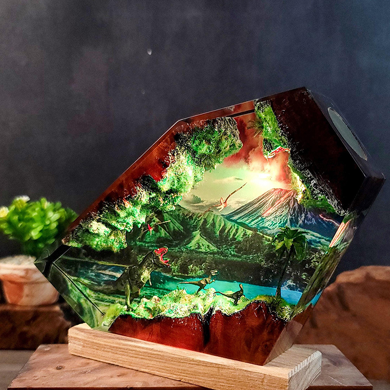 Table Resin Lamp Dinosaur Figu - Resin Artist recensione e prezzo