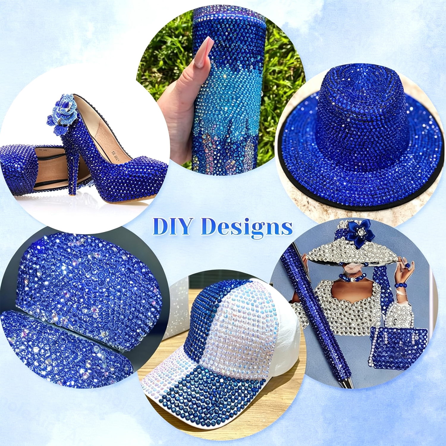 Dark blue Flatback Resin Rhine - Resin Art Quantity recensione e prezzo