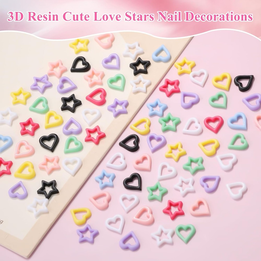 200PCS 3D Heart Star Resin Cha - Resin Art Craft recensione e prezzo