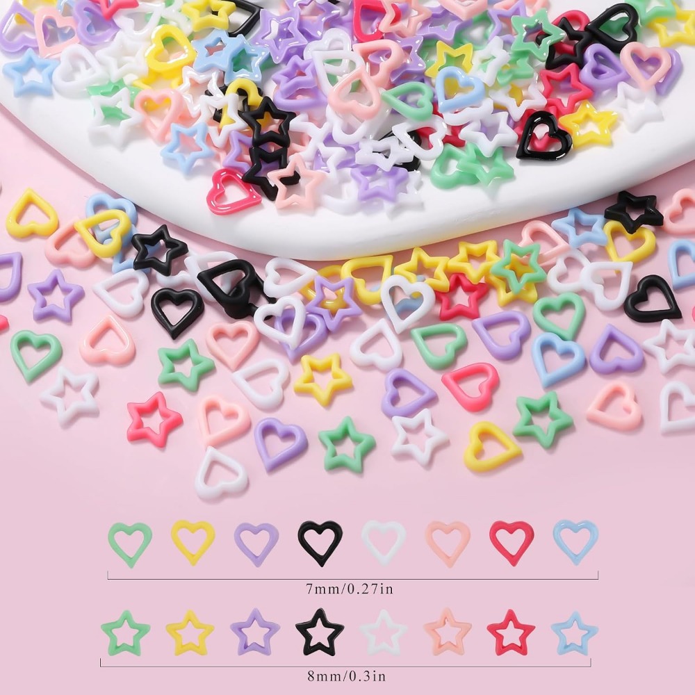 200PCS 3D Heart Star Resin Cha - Resin Art Craft recensione e prezzo