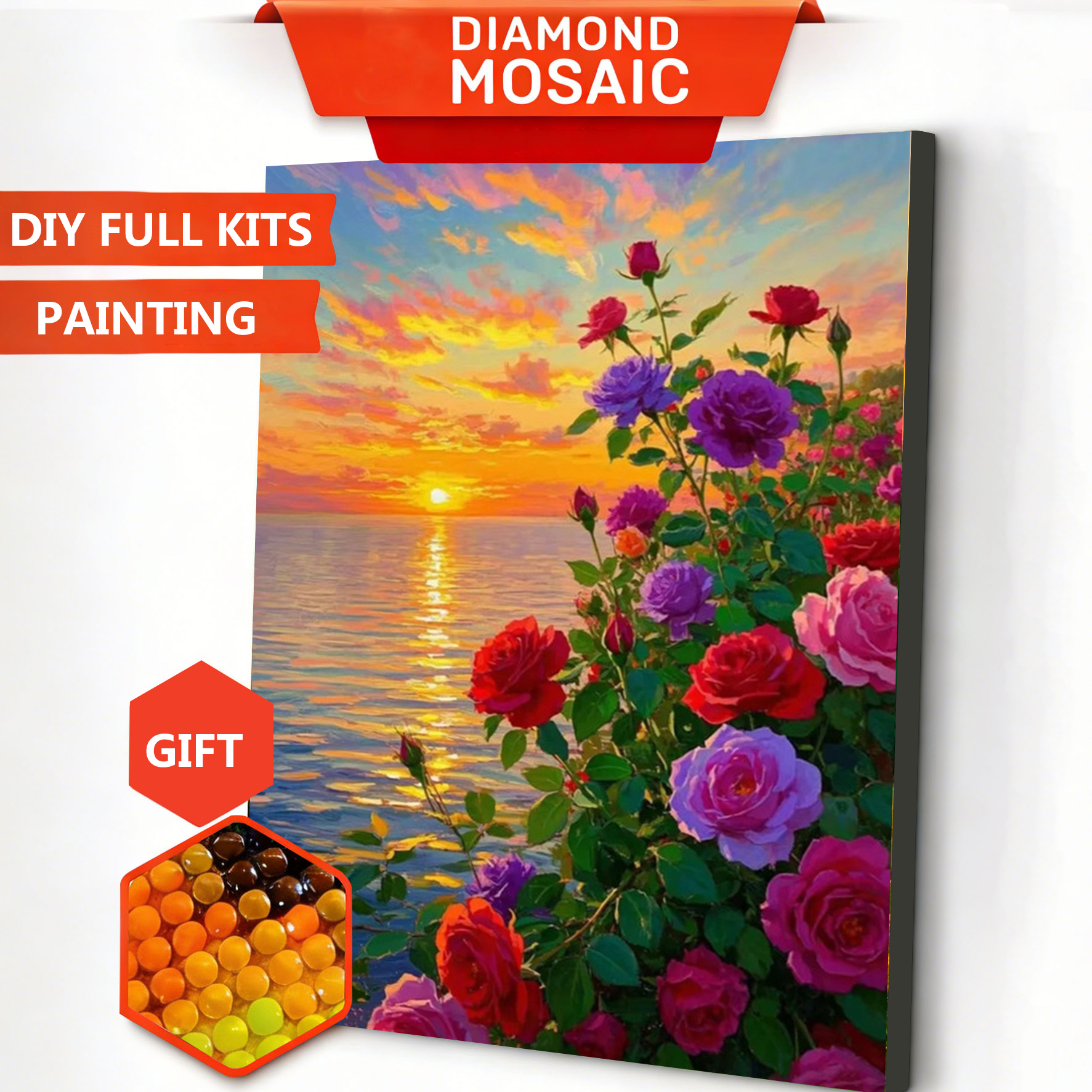 AZQSD Diamond Art Paintings Ro - Resin Art With Rose recensione e prezzo