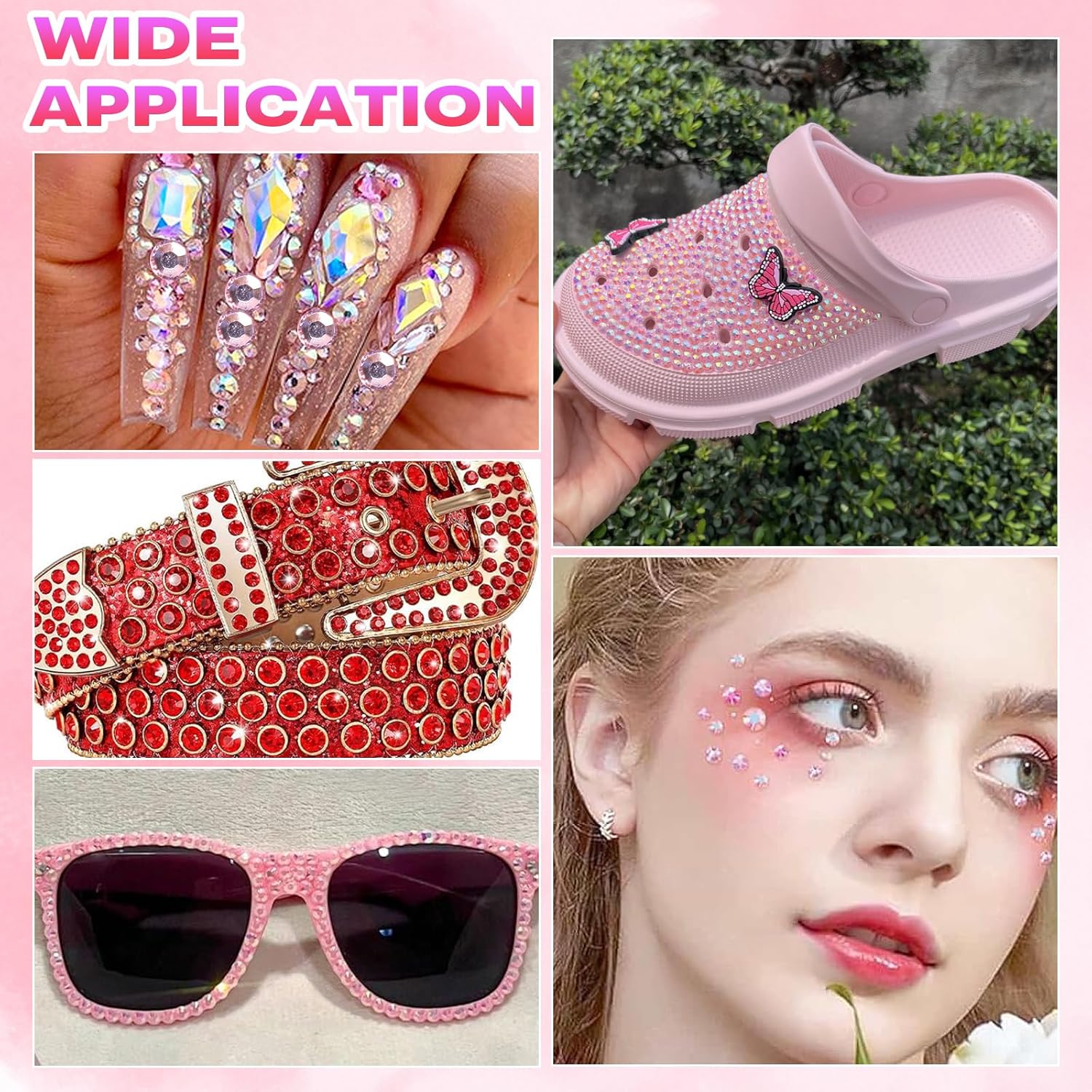 PINK Flatback Resin Rhinestone - Resin Art Quantity recensione e prezzo