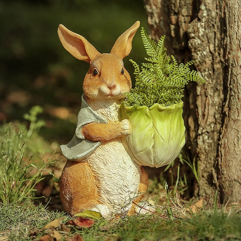 Outdoor Garden Statues Rabbit  - Resin Art Craft recensione e prezzo