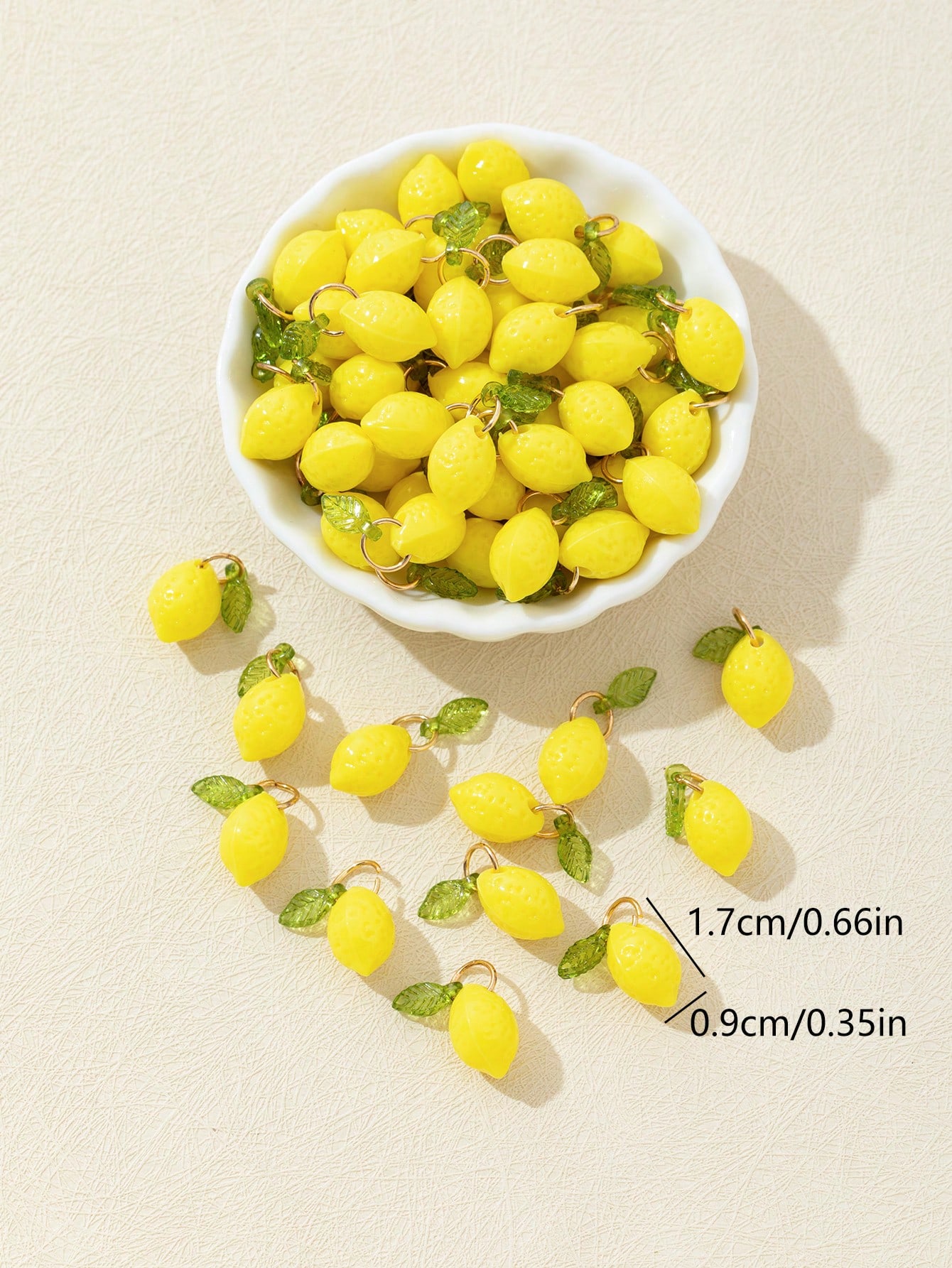 10Pcs 3D Lemon Resin Charms Pe - Resin Art Craft recensione e prezzo