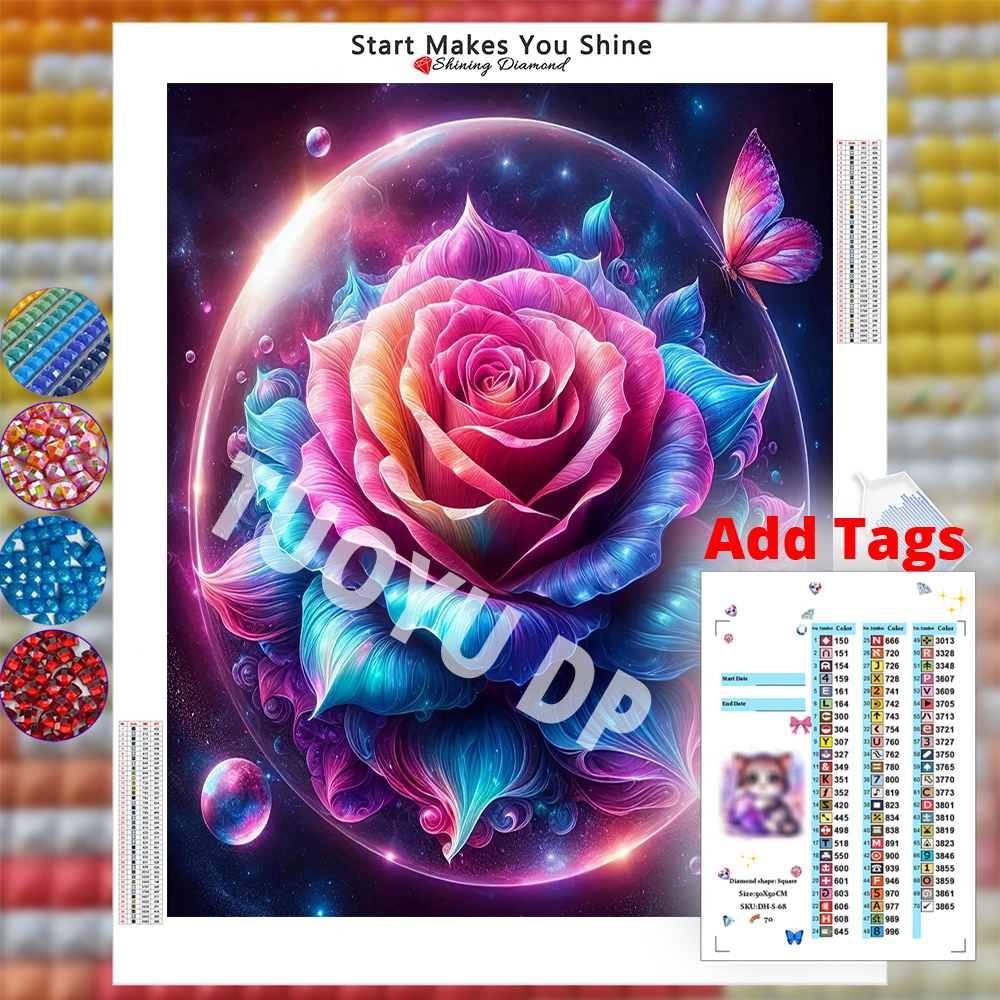Resin Fairy Dust Crystal Diy D - Resin Art With Rose recensione e prezzo
