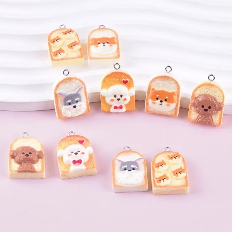 10Pcs Cute Toast Dog Resin Pen - Resin Art Craft recensione e prezzo