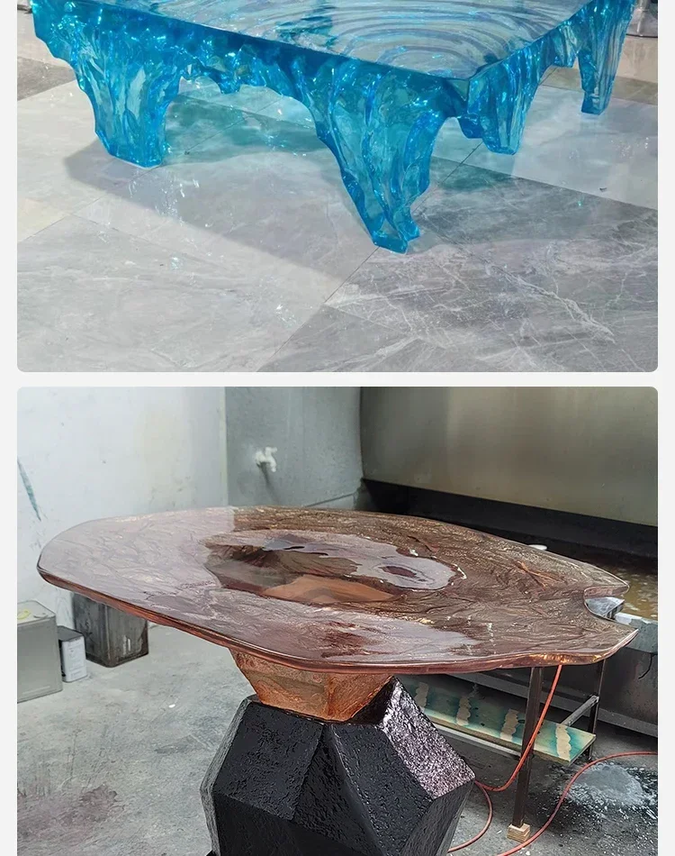 Transparent Island Villa Bar H - Resin Art Coffee Table recensione e prezzo