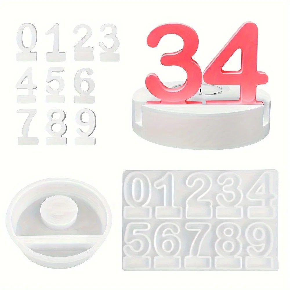 2pc Birthday Cake Silicones Mo - Resin Art Craft recensione e prezzo