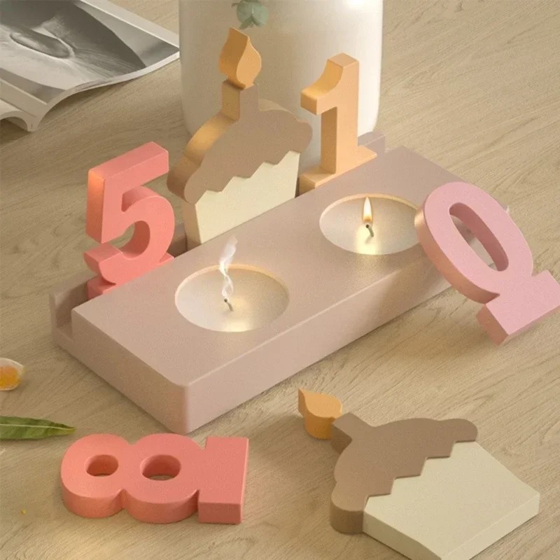 2pc Birthday Cake Silicones Mo - Resin Art Craft recensione e prezzo