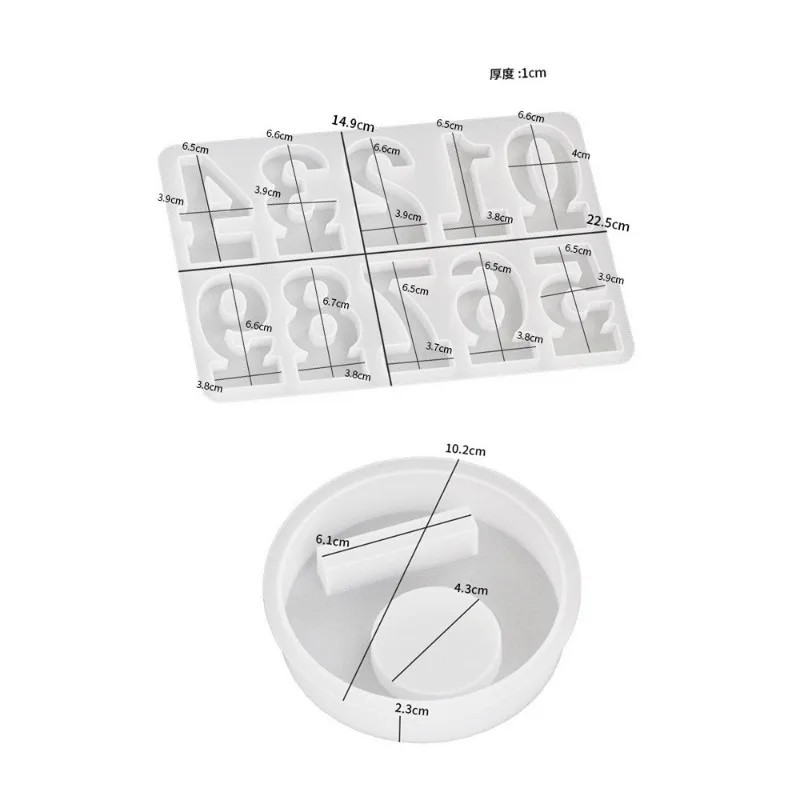 2pc Birthday Cake Silicones Mo - Resin Art Craft recensione e prezzo