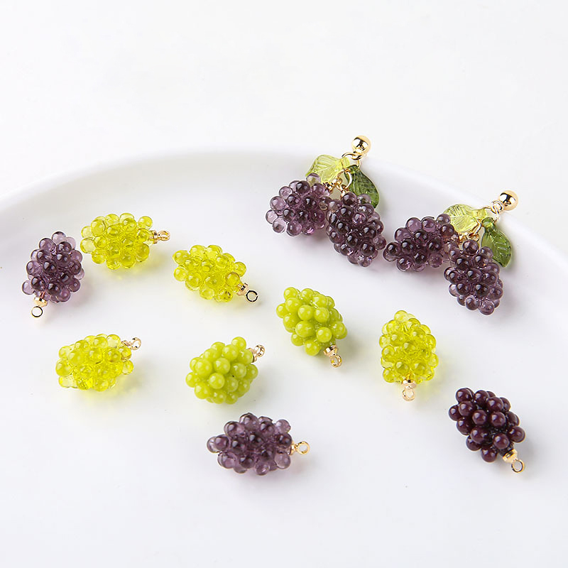 6pcs Cute Little Grapes Resin  - Resin Art Calligraphy recensione e prezzo