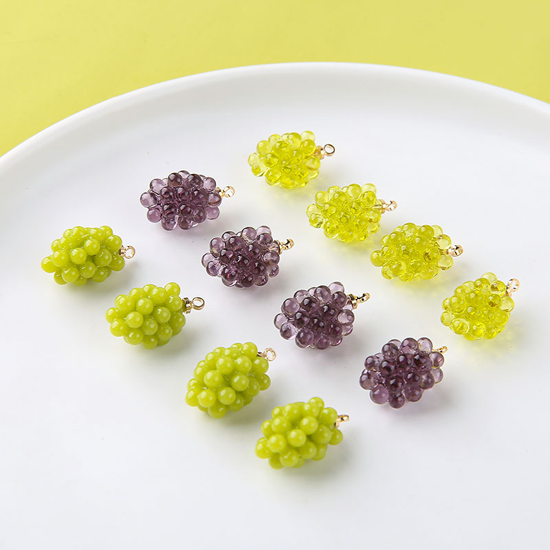 6pcs Cute Little Grapes Resin  - Resin Art Calligraphy recensione e prezzo