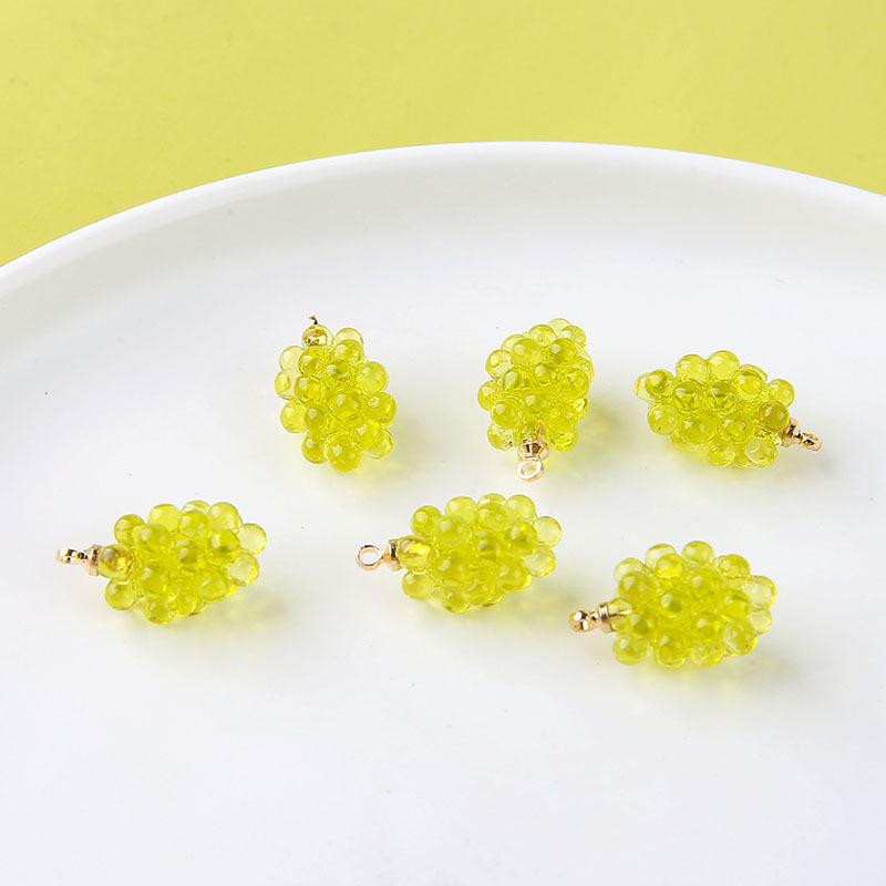 6pcs Cute Little Grapes Resin  - Resin Art Calligraphy recensione e prezzo