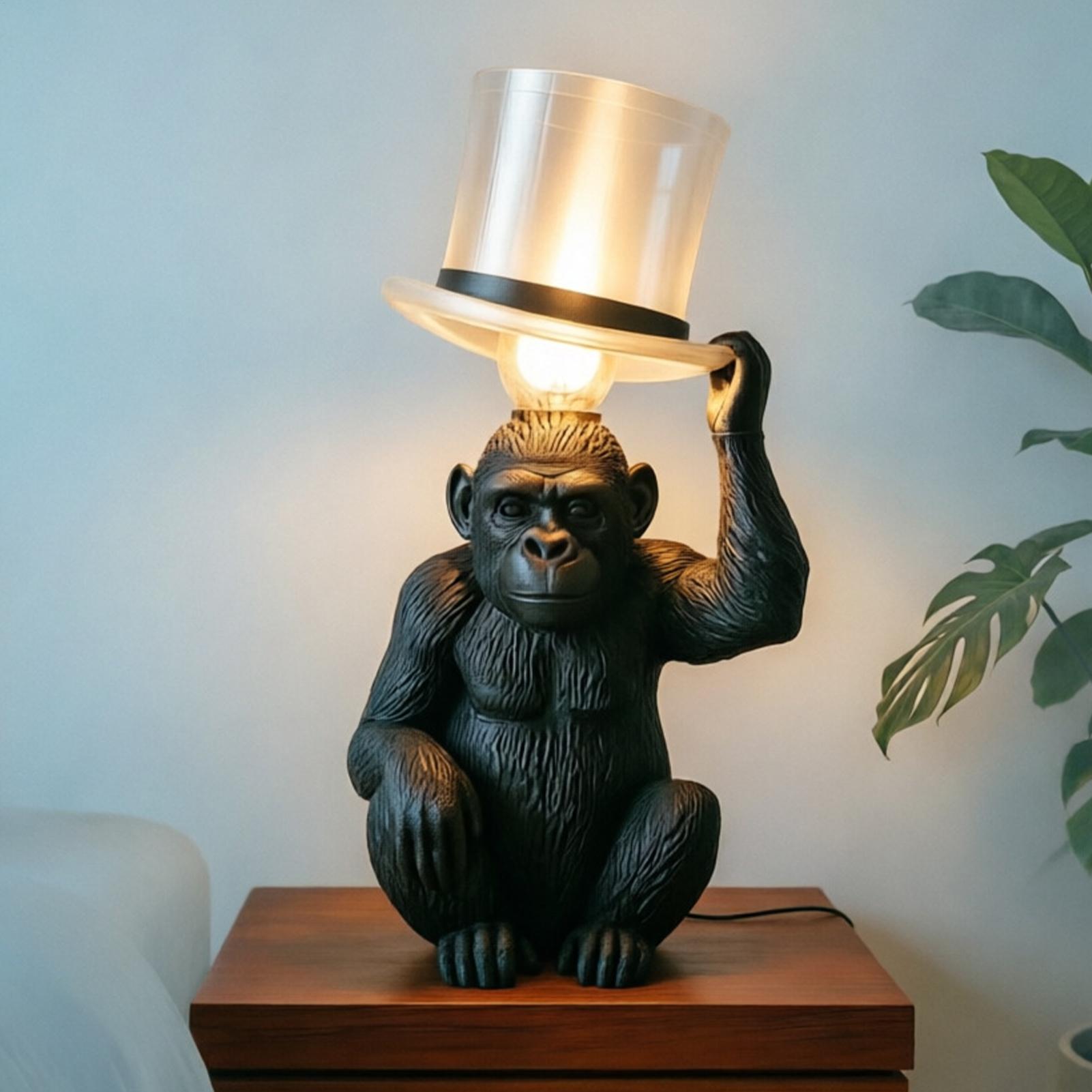 Monkey Lamp Top Hat Monkey Res - Resin Art Coffee Table recensione e prezzo