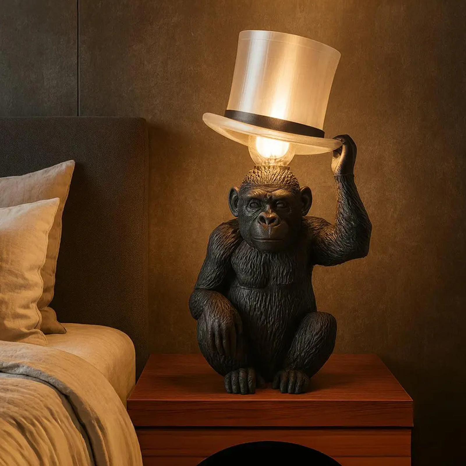 Monkey Lamp Top Hat Monkey Res - Resin Art Coffee Table recensione e prezzo