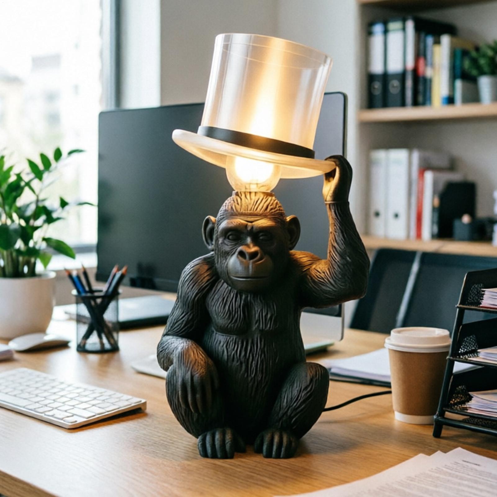 Monkey Lamp Top Hat Monkey Res - Resin Art Coffee Table recensione e prezzo