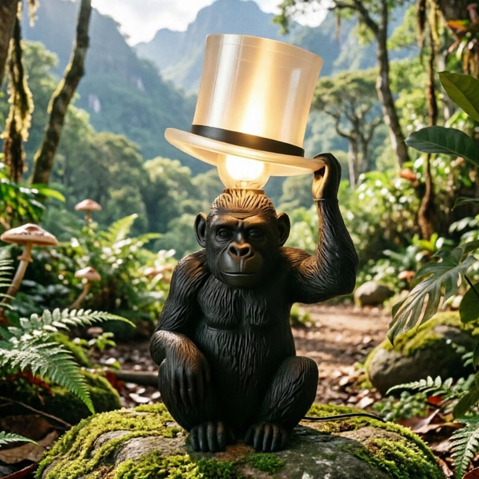 Monkey Lamp Top Hat Monkey Res - Resin Art Coffee Table recensione e prezzo