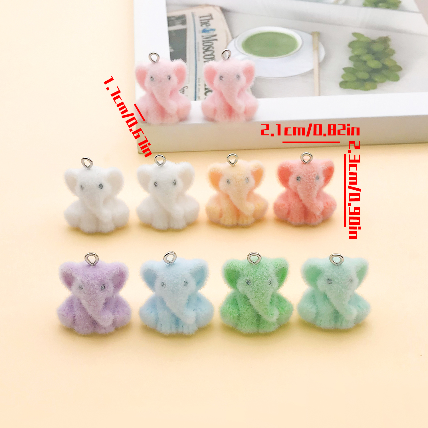 2/10pcs Resin Flocking Cute Li - Resin Art Calligraphy recensione e prezzo