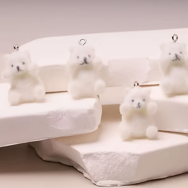 6Pcs Polar Bear Resin Charms C - Resin Art Craft recensione e prezzo