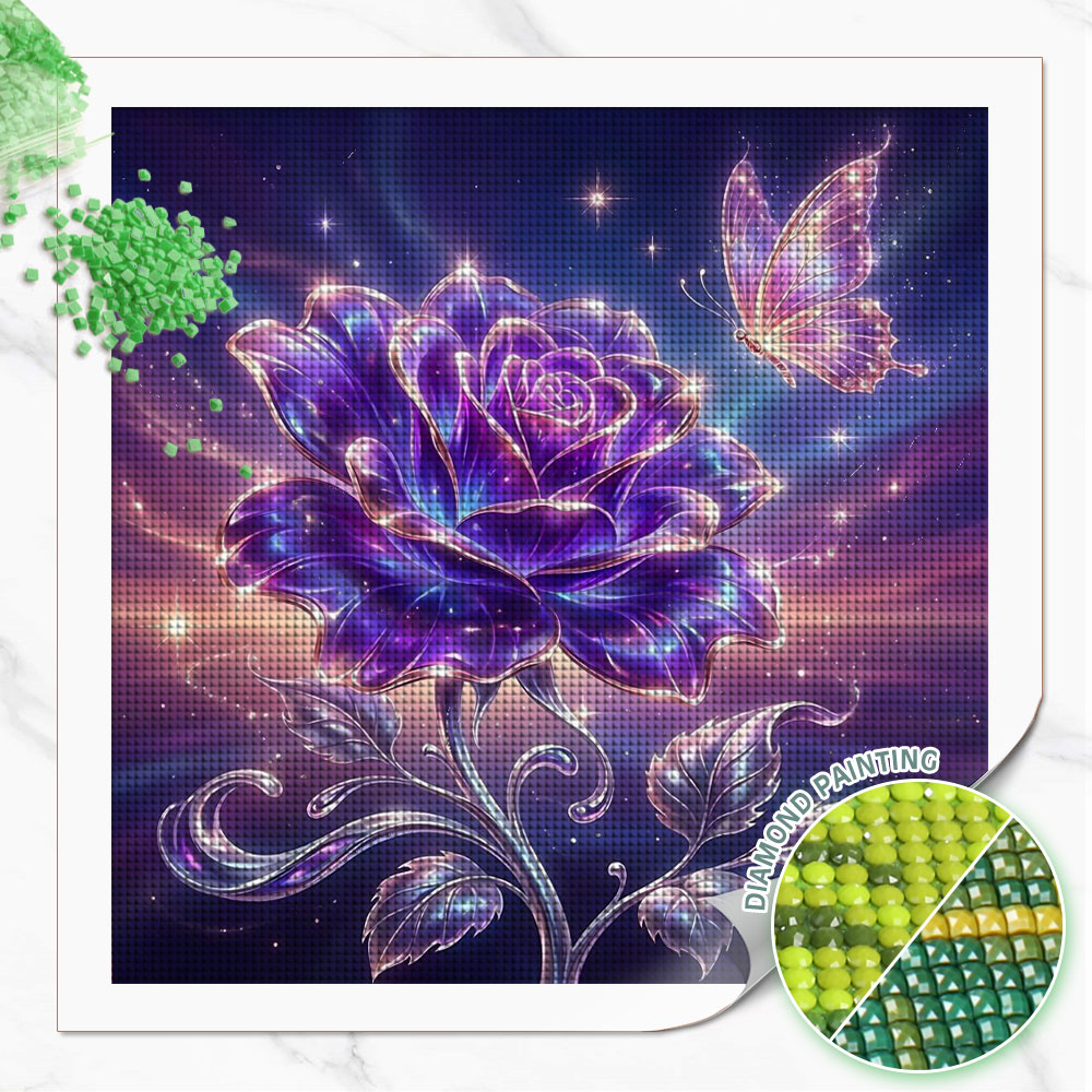 Huacan Full Square Round Diamo - Resin Art With Rose recensione e prezzo