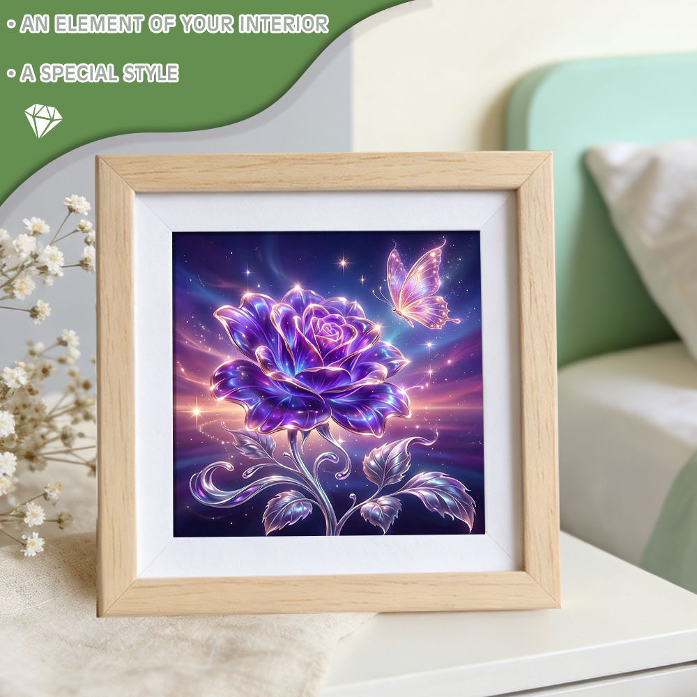 Huacan Full Square Round Diamo - Resin Art With Rose recensione e prezzo