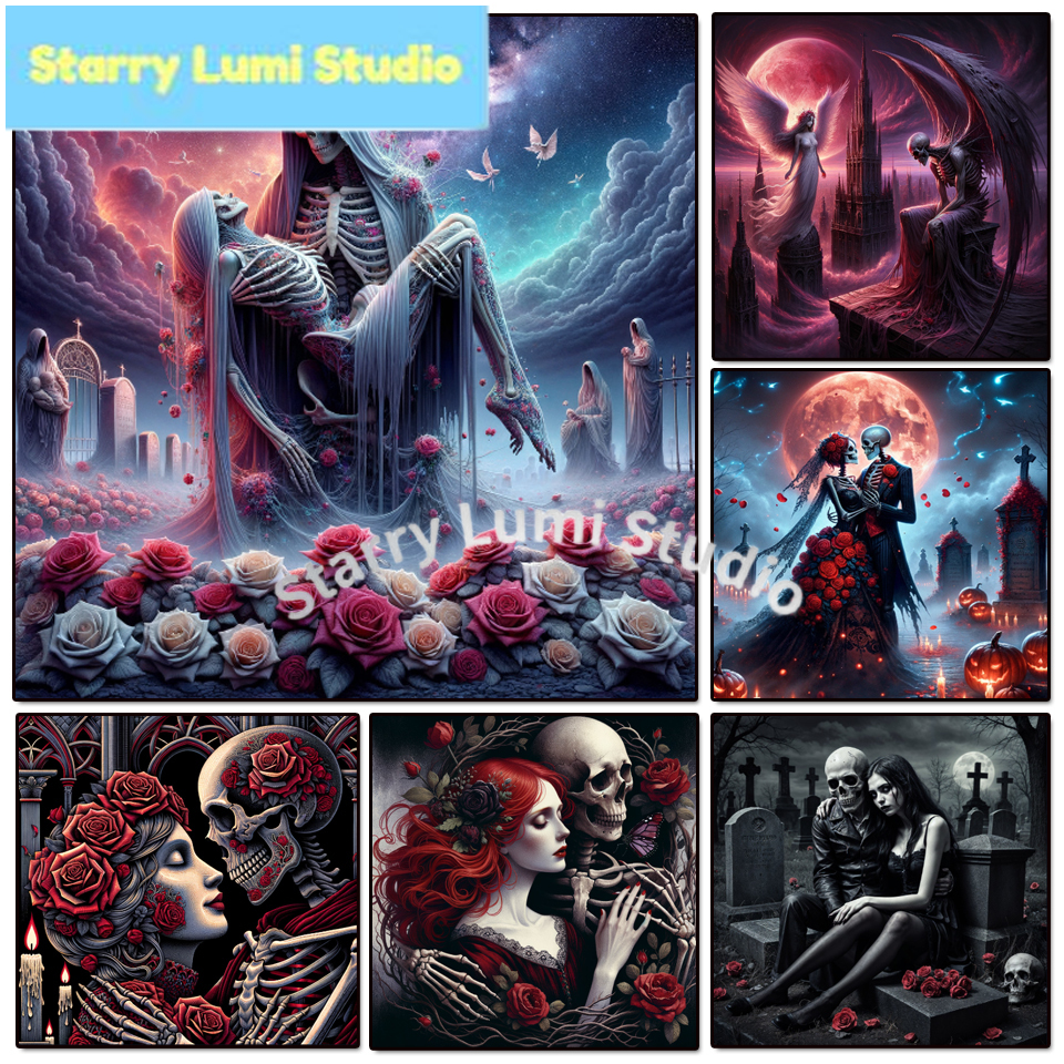 5D Diamond Painting Gothic Lad - Resin Art With Rose recensione e prezzo