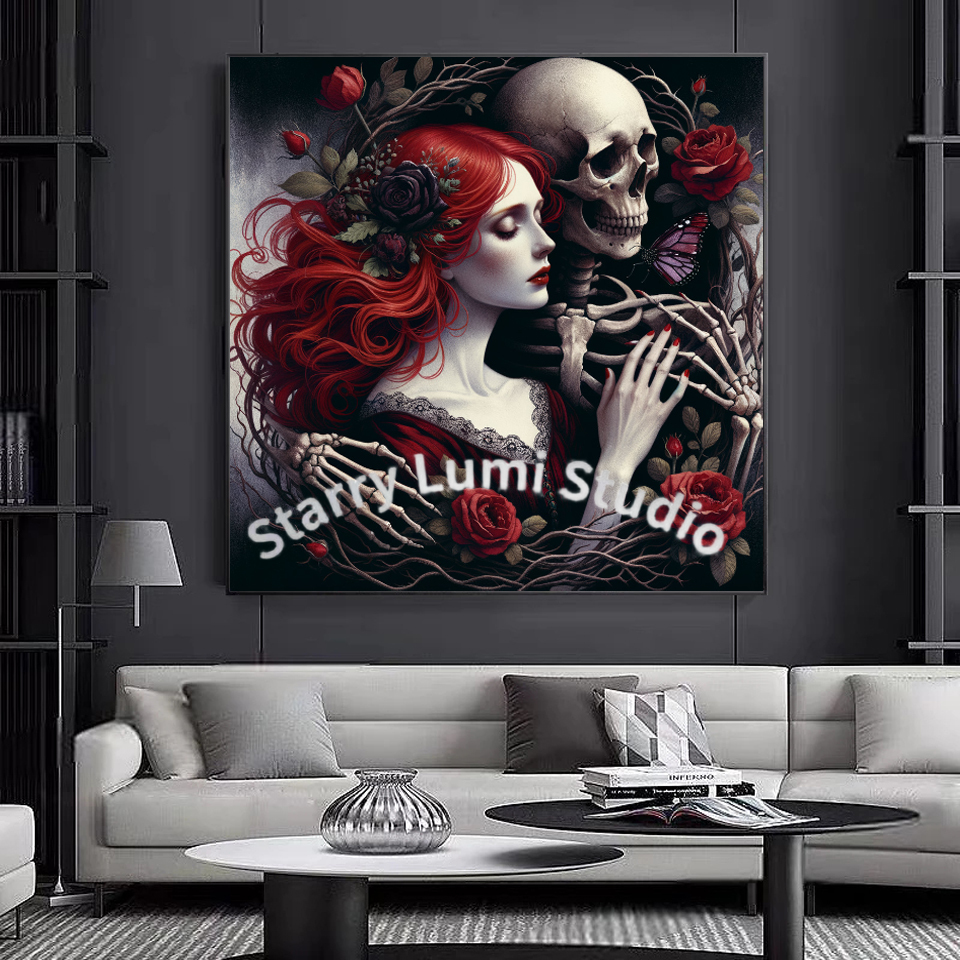 5D Diamond Painting Gothic Lad - Resin Art With Rose recensione e prezzo