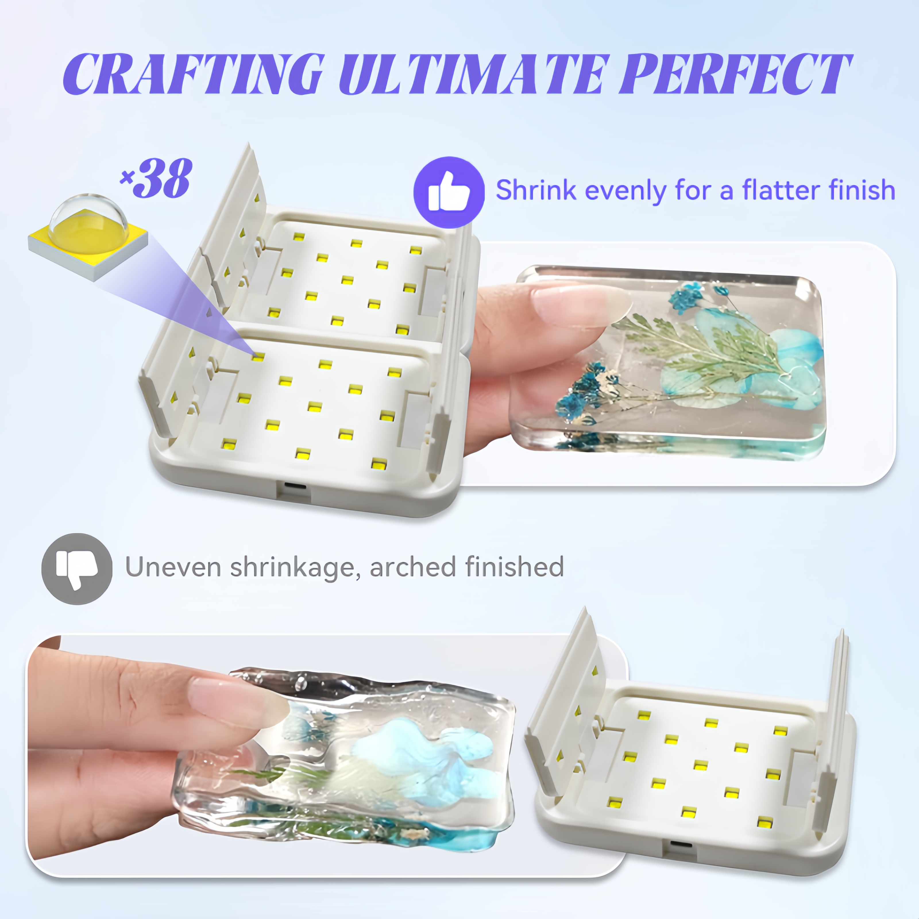 48W Dual-Sided UV Lamp Foldabl - Resin Art Machine recensione e prezzo