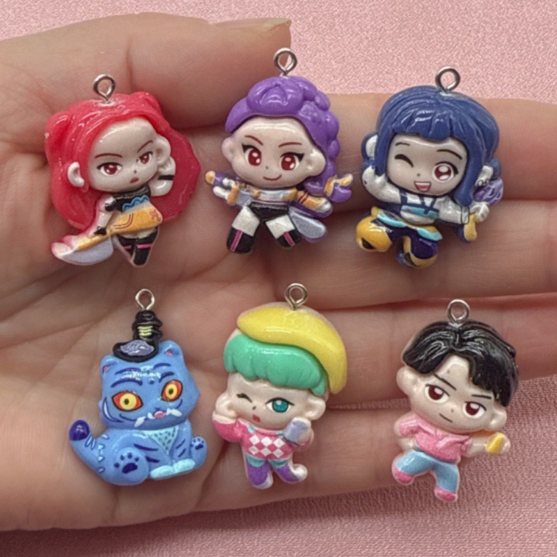 10pcs resin cartoon pendant, D - Resin Art Calligraphy recensione e prezzo