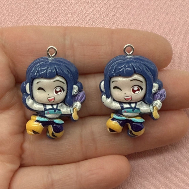 10pcs resin cartoon pendant, D - Resin Art Calligraphy recensione e prezzo
