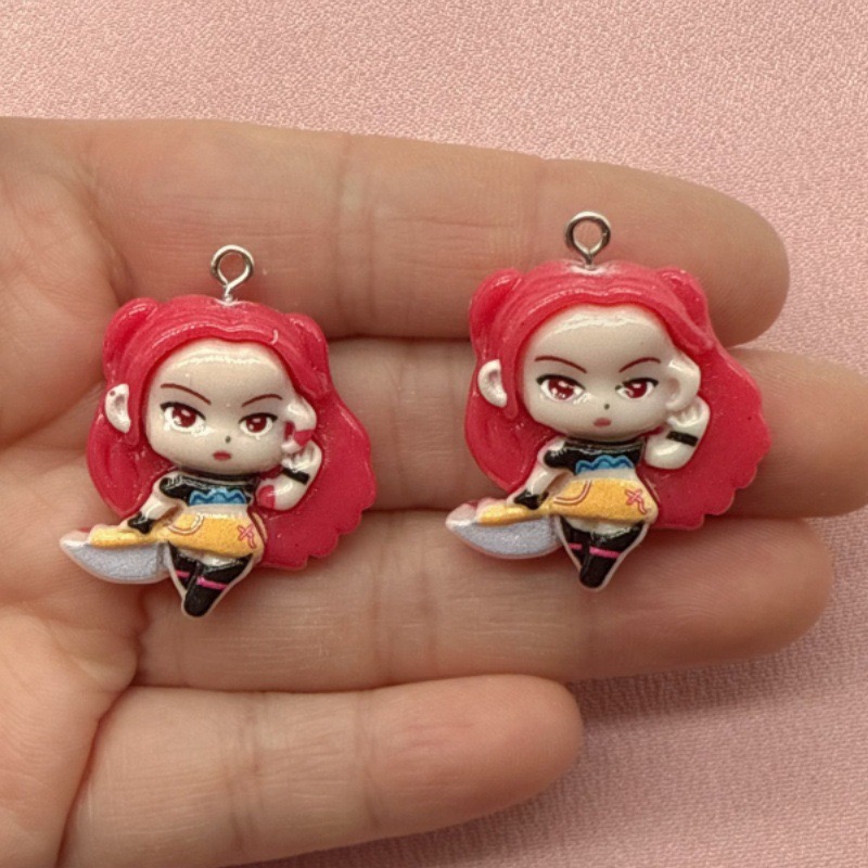 10pcs resin cartoon pendant, D - Resin Art Calligraphy recensione e prezzo