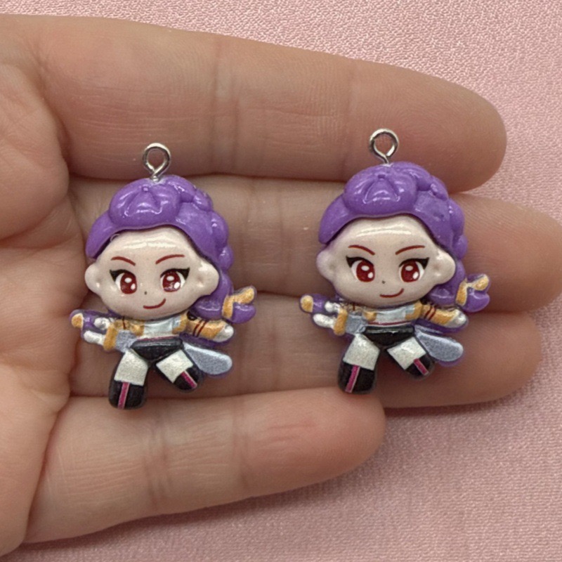 10pcs resin cartoon pendant, D - Resin Art Calligraphy recensione e prezzo