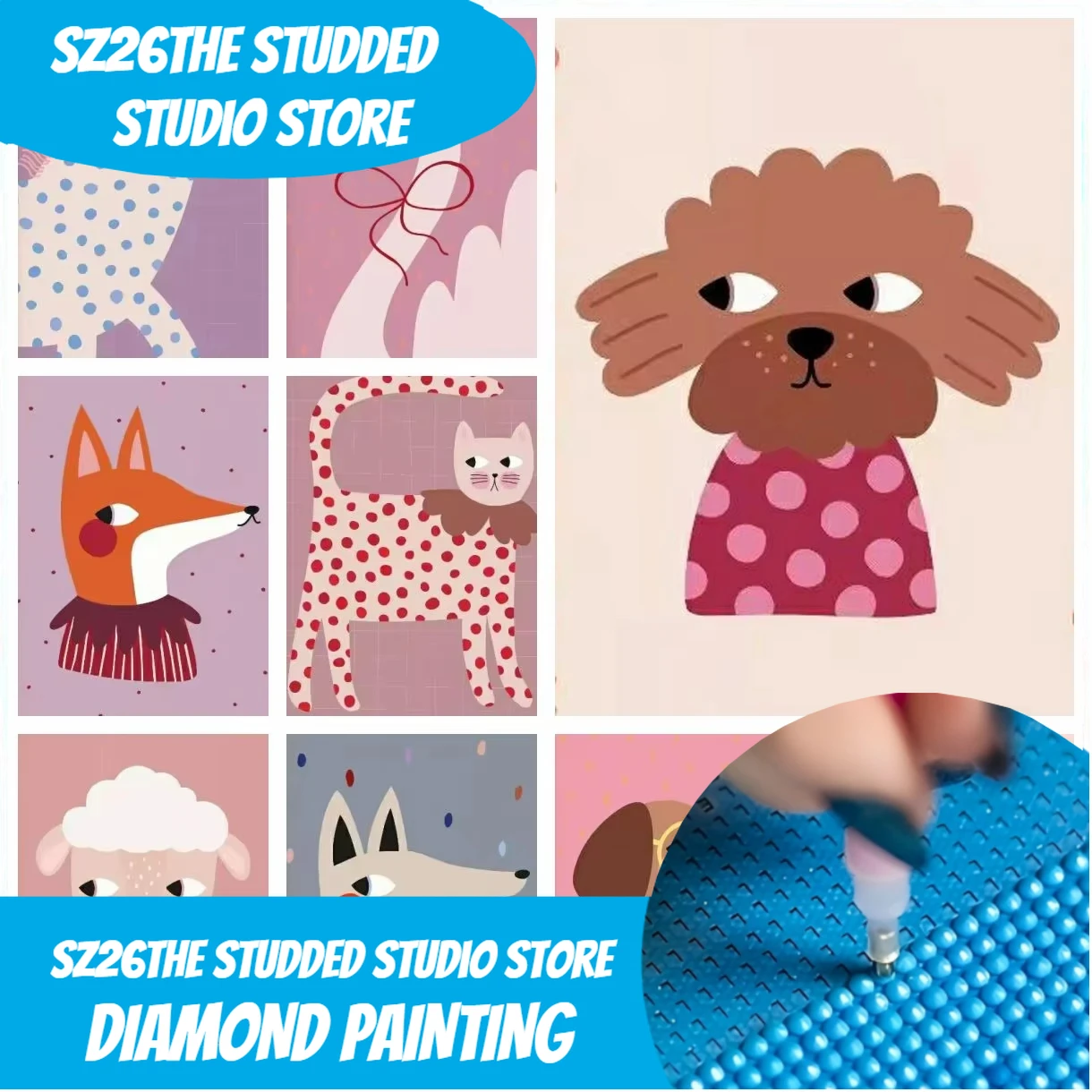Sz26The Studded Cartoon Cute A - Resin Art For Kids recensione e prezzo