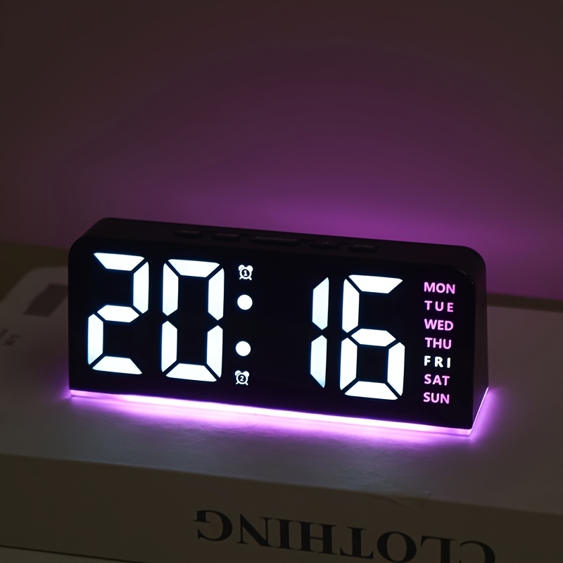 Digital LED Alarm Clock Deskto - Resin Art Watch recensione e prezzo