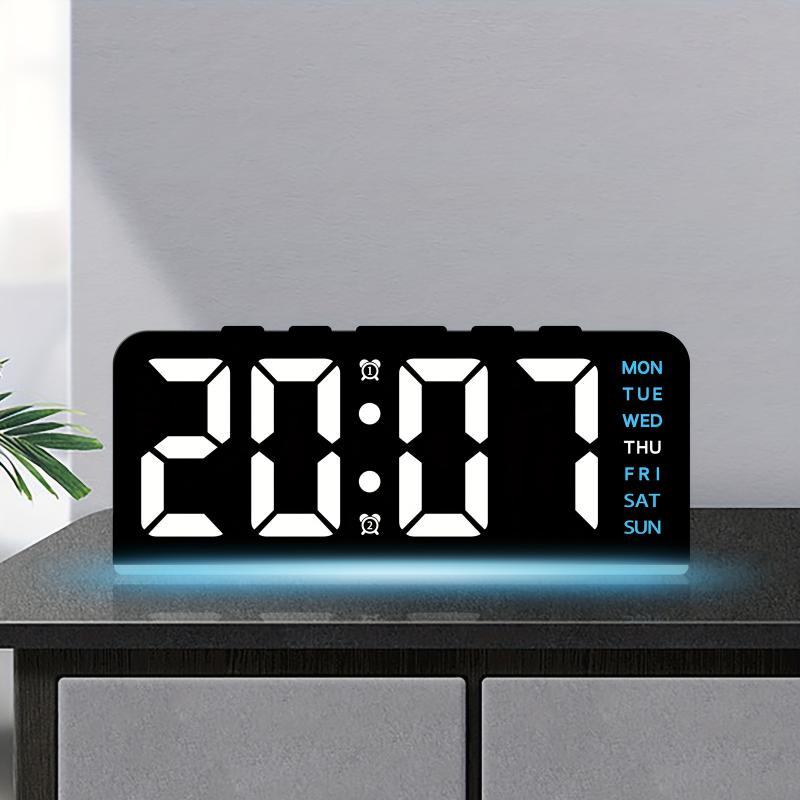 Digital LED Alarm Clock Deskto - Resin Art Watch recensione e prezzo