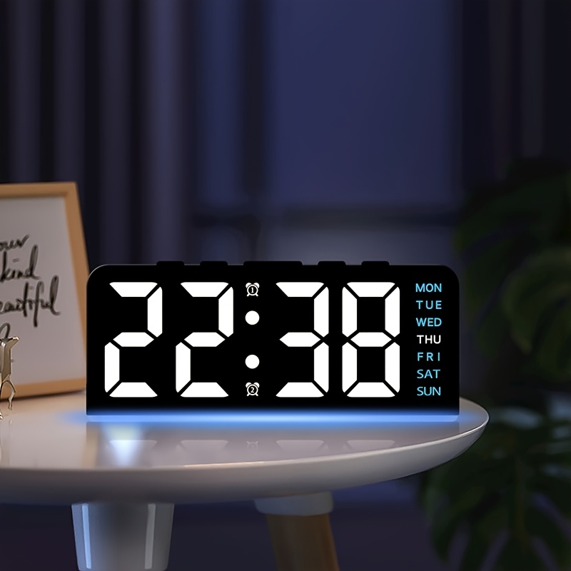 Digital LED Alarm Clock Deskto - Resin Art Watch recensione e prezzo