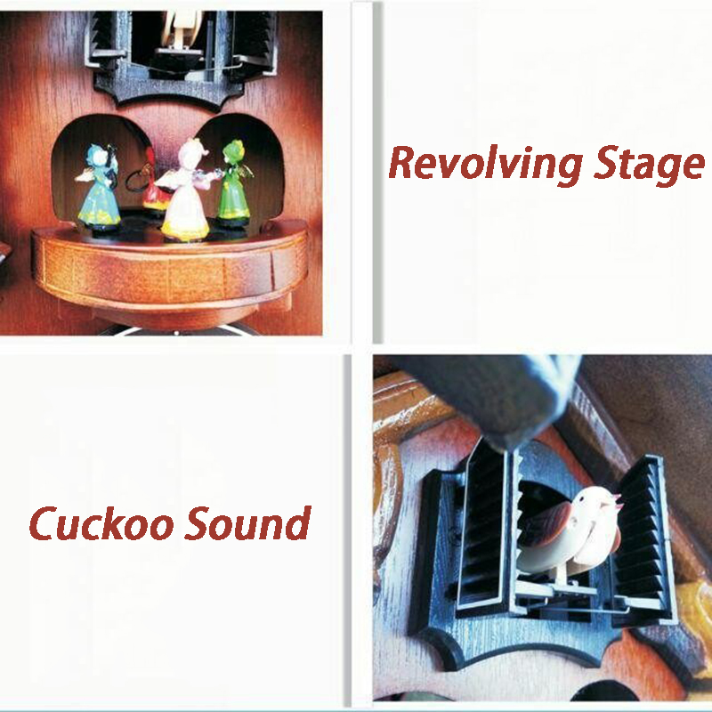 Cuckoo Wall Clock Solid Wood C - Resin Art Watch recensione e prezzo