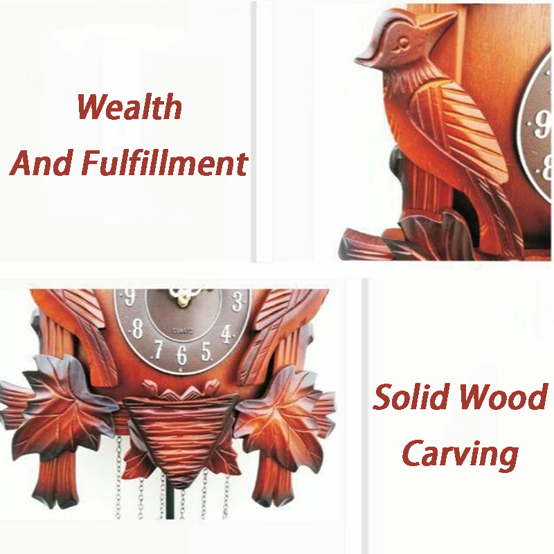 Cuckoo Wall Clock Solid Wood C - Resin Art Watch recensione e prezzo
