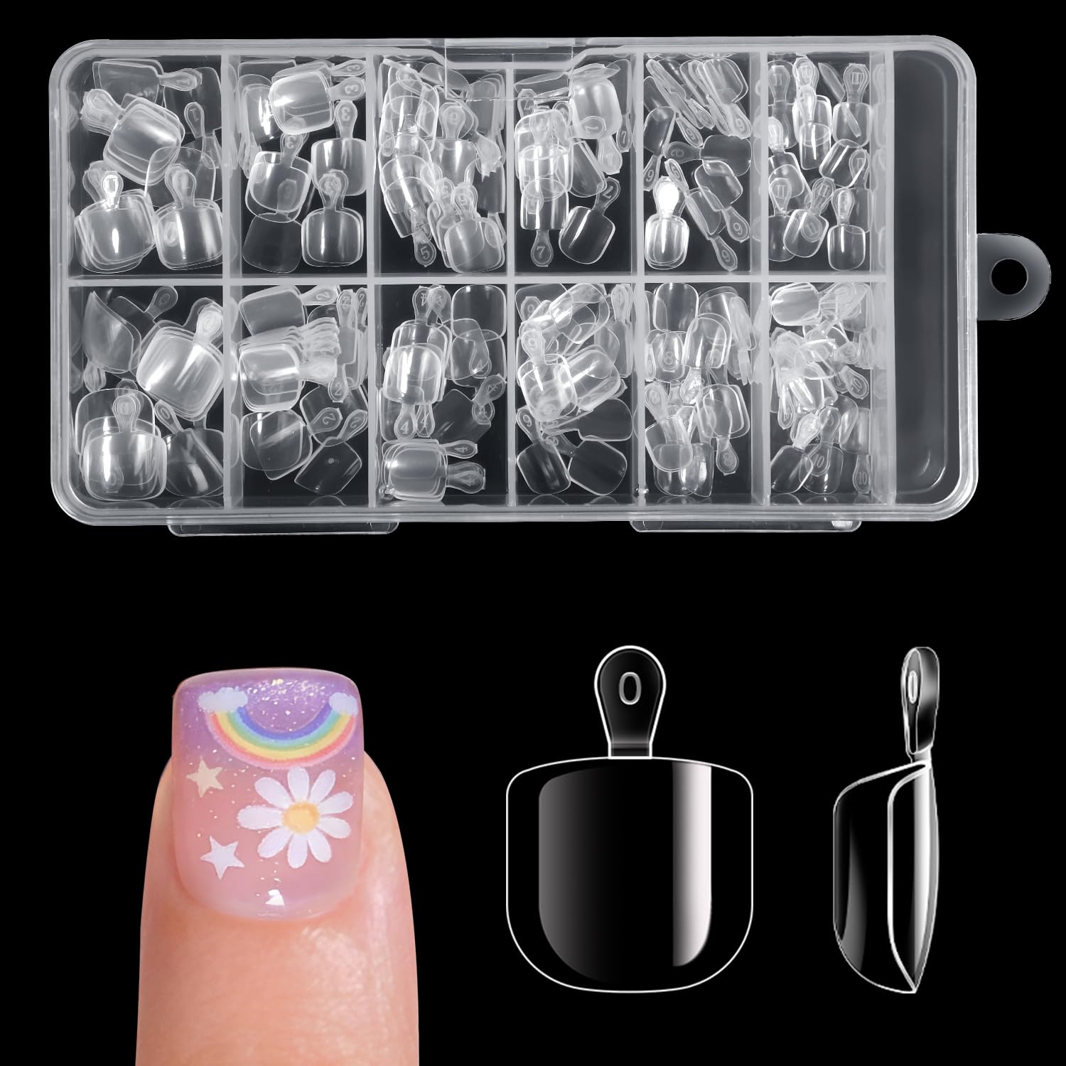 240Pcs Kids Press on Nails wit - Resin Art For Kids recensione e prezzo