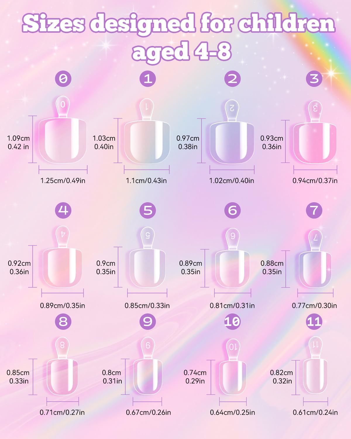 240Pcs Kids Press on Nails wit - Resin Art For Kids recensione e prezzo
