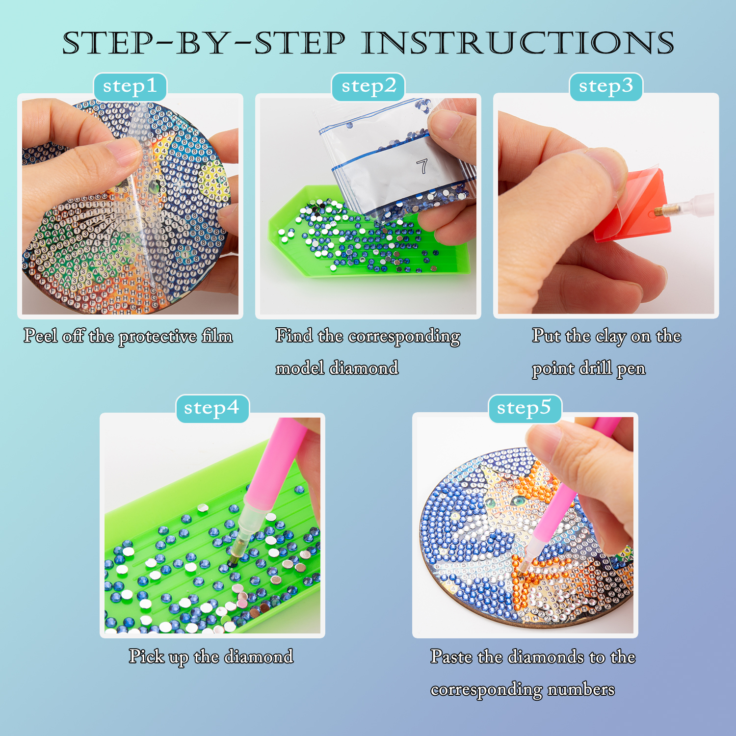 8 Pieces/Set of Diamond Painte - Resin Art Craft recensione e prezzo