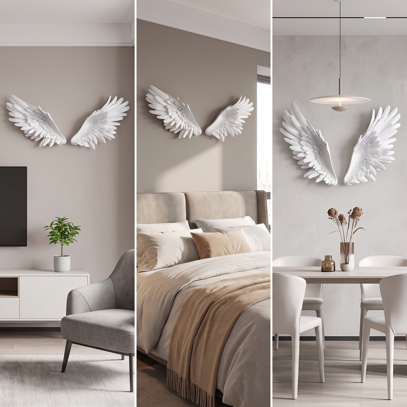 Angel Wings Wall Decor Modern  - Resin Artist recensione e prezzo